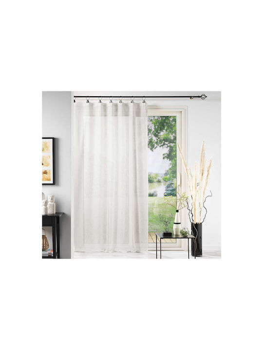 Douceur d'Intérieur Κουρτίνα με Τρουκς Λευκή 140x240εκ.