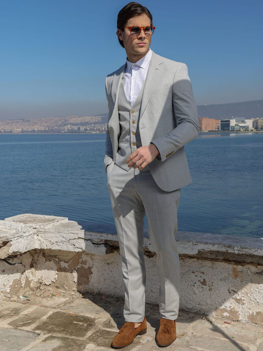 Men's Suit with Vest Elephant