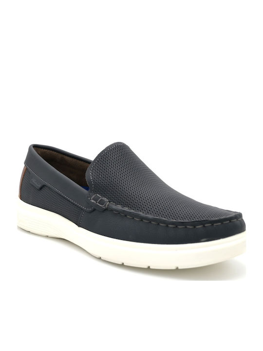 Pegada Δερμάτινα Ανδρικά Loafers σε Μπλε Χρώμα