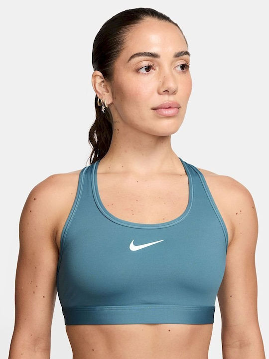 Nike Dri-Fit Swoosh Women's Sports Bra Blue