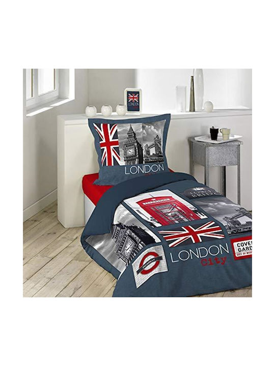 Douceur d'Intérieur Set Kids Duvet Cover Single with Pillowcase Multicolored 140x200cm