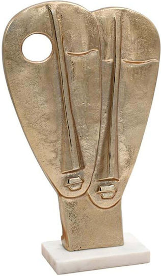 Table Decorative Double Face Fylliana Fl24531 Gold Color 23x27cm
