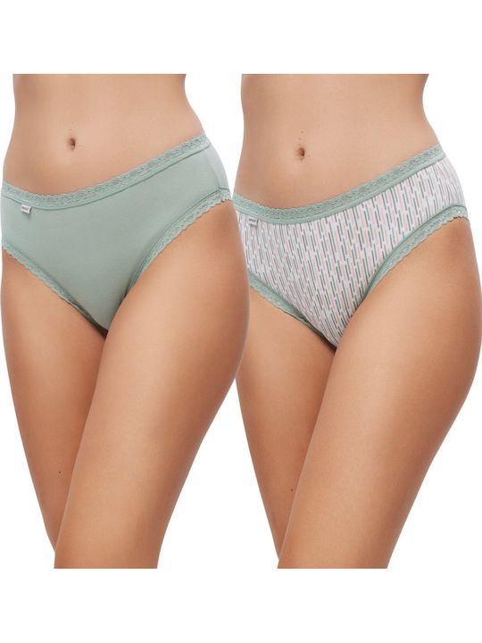Minerva Brazil 2Pack με Δαντέλα Χακί