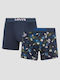 Herren Boxershorts Blue Combo 2Packung