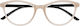 Silac Lesebrille +4.00 in Beige Farbe