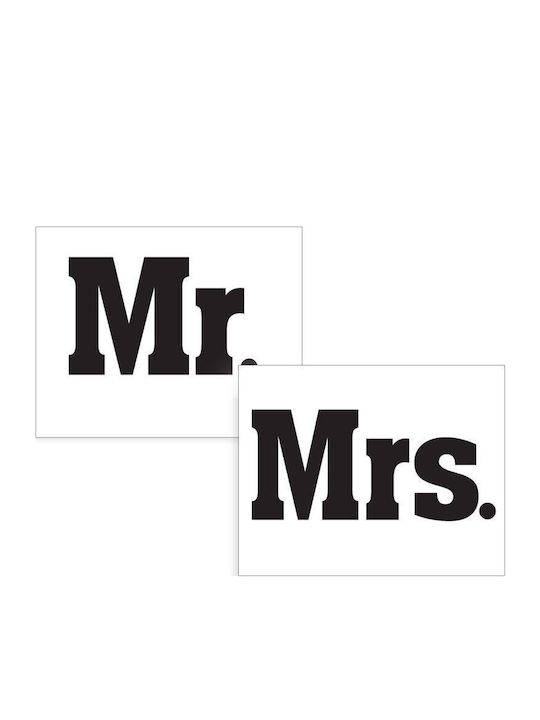 Стикери за обувки Mr Mrs, 2 броя