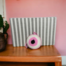 Große Träume Gestricktes Auge Rosa Große Träume Gestricktes Auge Rosa