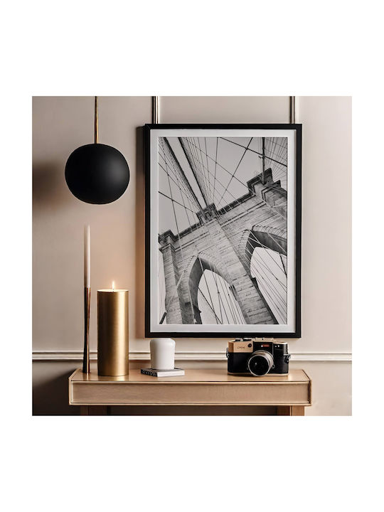 Poster Brooklyn Bridge Pst25173 30cm X 40cm Whi...