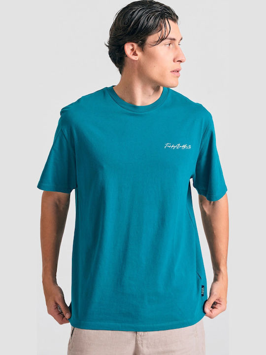 Funky Buddha T-shirt Πετρόλ