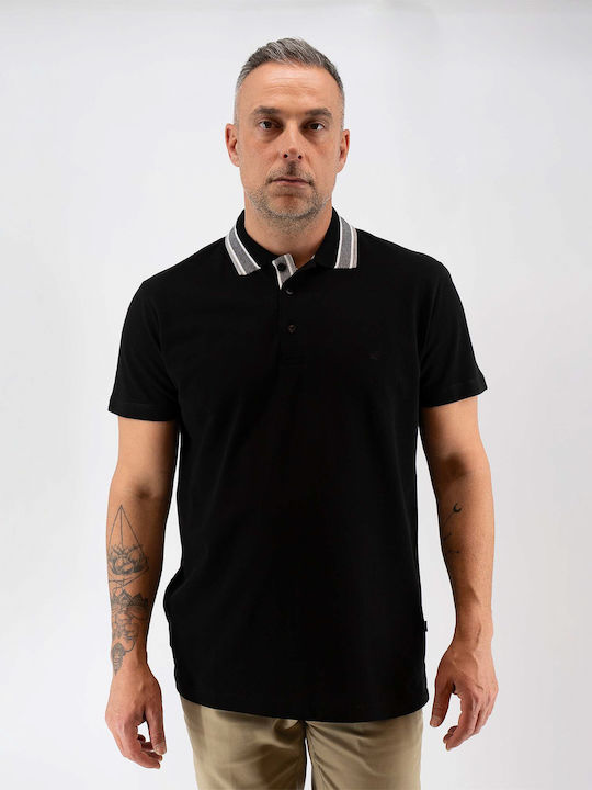 Polo Kurzarmbluse Black