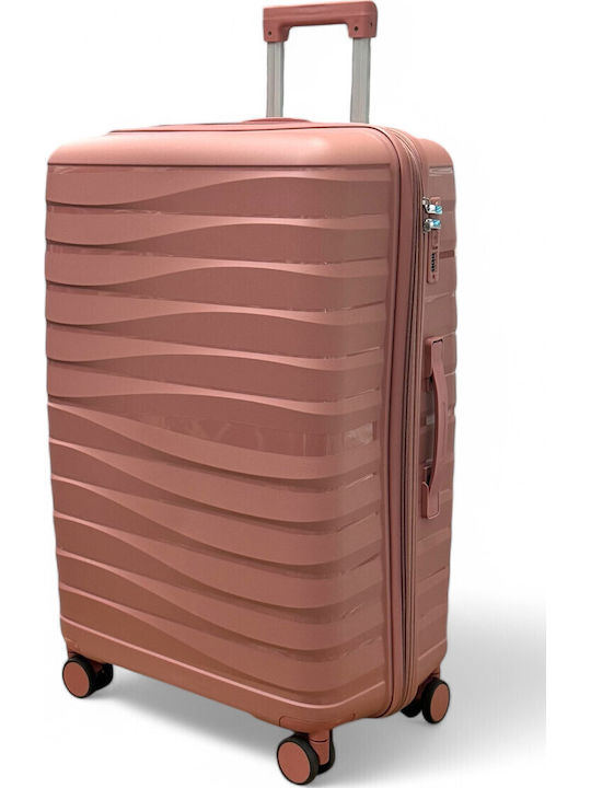 Olia Home Μεσαία Βαλίτσα Ταξιδίου Rose Gold με ...