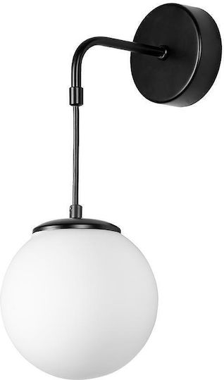 City Lux Modern Lumină de Perete cu Soclu E27 Negru