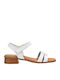 Leather Sandals White