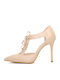 Leather Beige High Heels