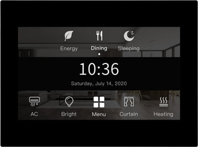 Hdl Wandschalter mit Touchscreen Beleuchtung Gray