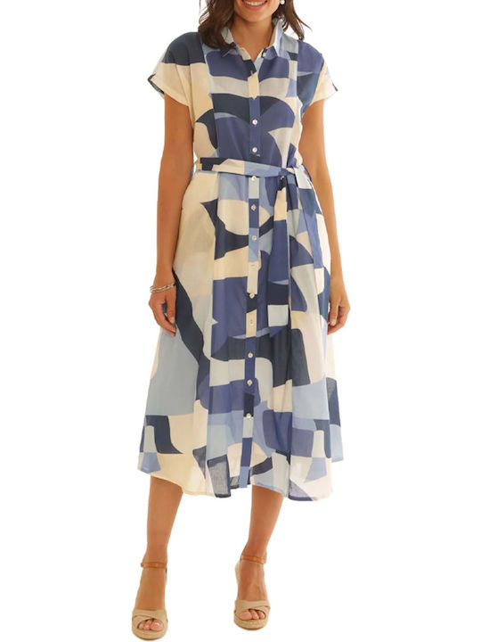 Pomodoro Dress for Wedding - Christening in Blue