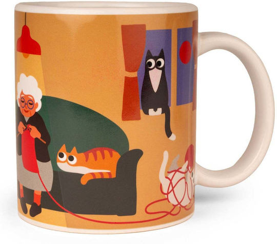 Kikkerland Heat Change Mug Ceramic Multicolored 325ml
