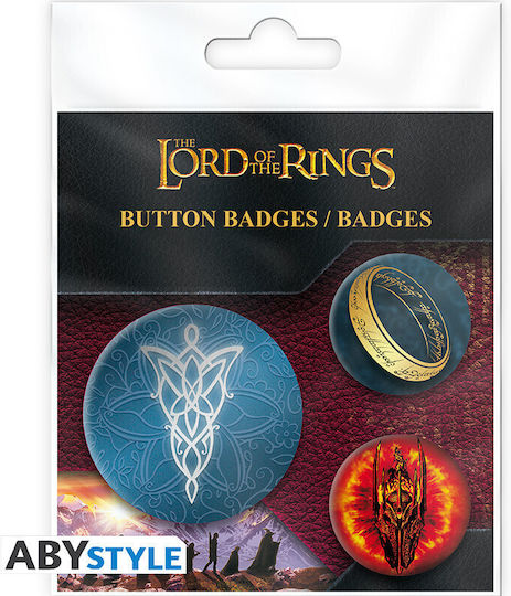 Κονκάρδες 3 Τεμ Lord Rings Badge Pack Middle Earth Abyacc570
