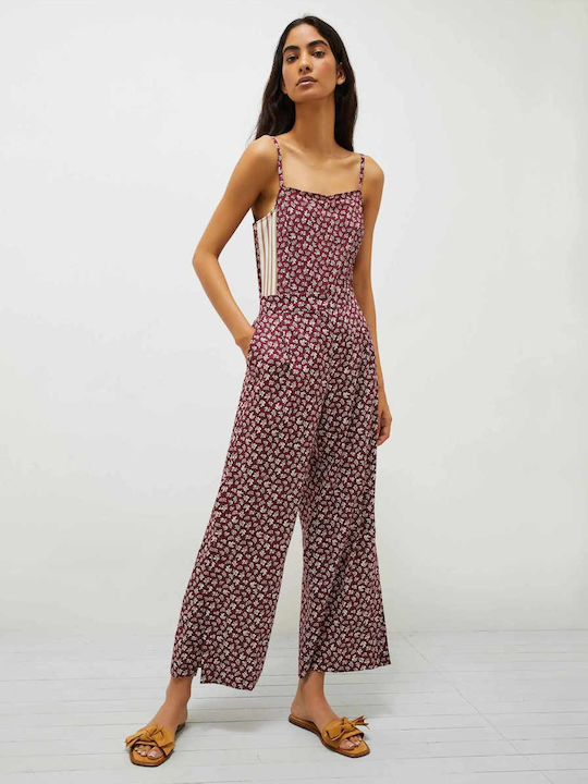 Damen Stoff Hose Bordeaux