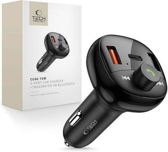 Tech-Protect FM Car Transmitter Cc06 with Bluetooth