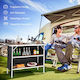 Costway Tabelle Aluminium für Camping Klappbar 38x88x88cm