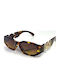 Woman's Fashion Women's Sunglasses with Brown Tartaruga Plastic Frame and Brown Gradient Lens G-119