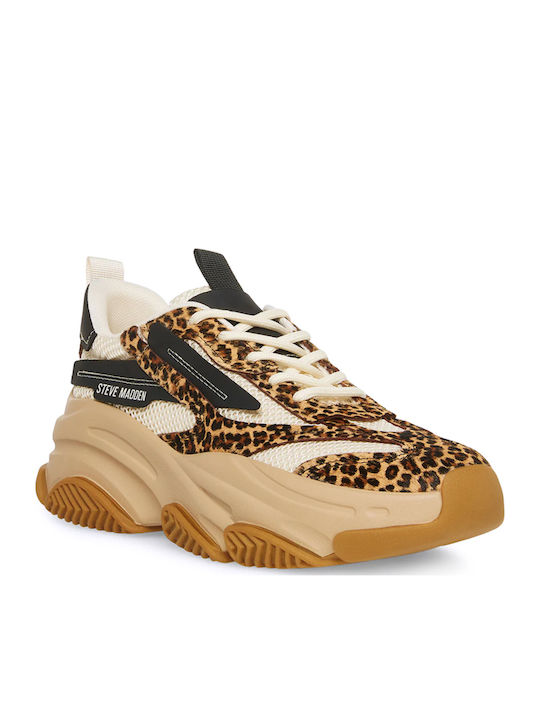 Steve Madden Possession-e Turnschuhe Beige / Leopard