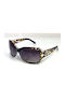 Woman's Fashion Women's Sunglasses with Brown Tartaruga Plastic Frame and Brown Gradient Lens G-111