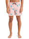 Everyday Straight Men's Swimwear Shorts Pink With Patterns