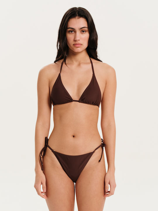 Emerson Set Bikini Τριγωνάκι Καφέ