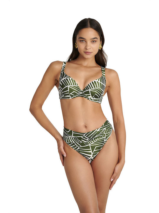 Amazon Topuri De Bikini Sutien Cupe C Verde