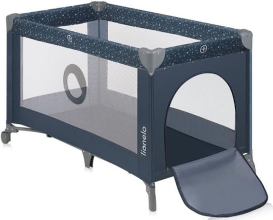 Lionelo Stefi Παρκοκρέβατο με Στρώμα Μπλε 125x65cm
