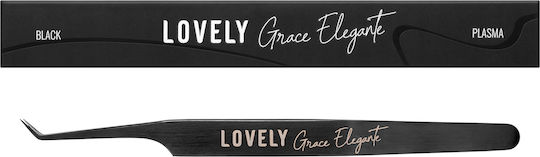 Lovely Grace Elegante Black Series 45 Degrees Λαβίδα Τοποθέτησης Βλεφαρίδων 7 mm