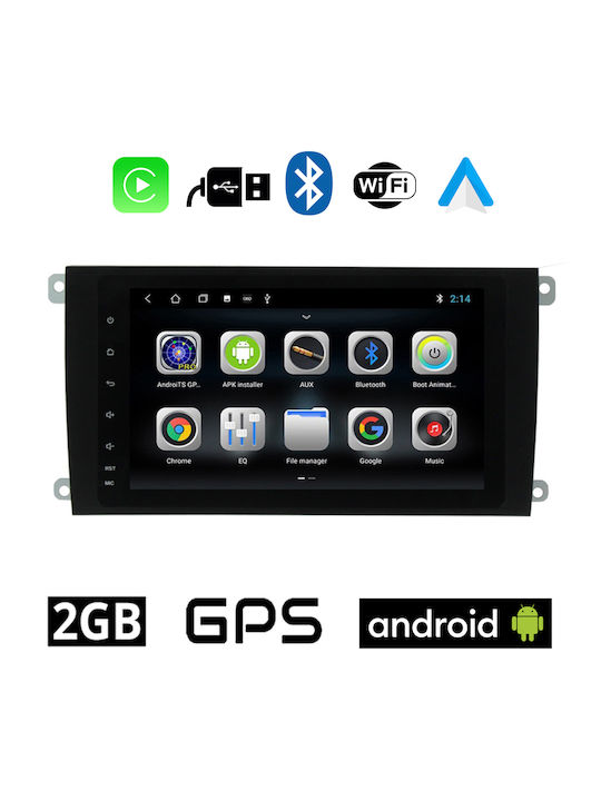 Car Audio System for Porsche Cayenne 2002-2011 (Bluetooth/USB/WiFi/GPS/Apple-Carplay/Android-Auto) with Touch Screen 7"