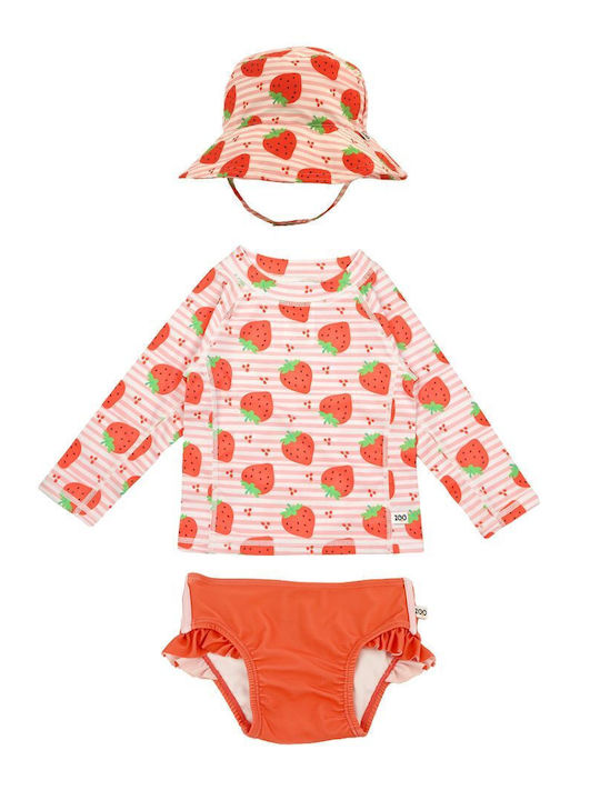Zoocchini Kids Swimwear Swimwear Set with Hat S...