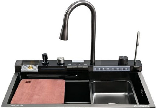 Drop-In Inox със смесител Μ75xΠ46см Черно Drop-In Inox със смесител Μ75xΠ46см Черно