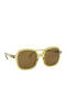 Izipizi Unisex Sunglasses with Green Frame and Green Lens