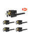 Privacy Door Handle 5pcs Matte Black Square Door Lever Εσωτερικός Αναστρέψιμος Μοχλός