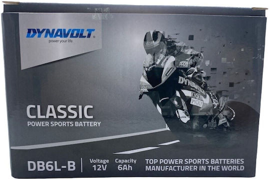 Dynavolt Deschis Baterie Motocicleta YB6L-B cu Capacitatea 6Ah