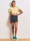 Women's Terry Sporty Shorts Coal