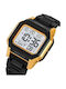 Digital Men's Watch 52mm Battery with Black Metal Bracelet