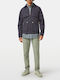Warren Trousers in Straight Line Light Green