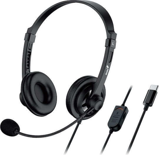 Genius HS-230U On Ear Căști Multimedia cu microfon și conexiune USB-C