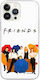 Friends Back Cover Silicon Alb (iPhone 15 Pro)