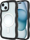 HappyCase Umschlag Rückseite Kunststoff / Silikon mit Band Transparent (iPhone 15Xiaomi 15 ProRealme 14 Pro)
