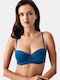 Πετρόλ Strapless Σουτιέν χωρίς Ενίσχυση με Μπανέλες
