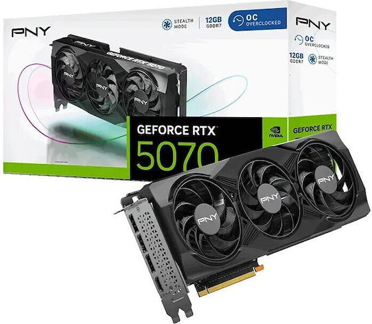 PNY GeForce RTX 5070 12GB GDDR7 VERTO OC Κάρτα Γραφικών