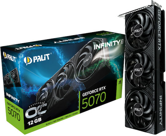 Palit GeForce RTX 5070 12GB GDDR7 Infinity 3 OC Κάρτα Γραφικών