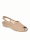 Anatomic Women's Fabric Platform Shoes Beige