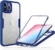 Techsuit ColorVerse 360 Full Cover Silicone Blue Mobile Phone Case Compatible With Oppo Reno13 F 4G Oppo Reno13 F 5G Oppo Reno13 FS 5G